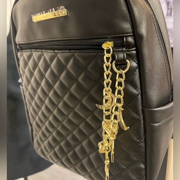 ??NWT- LUV BETSEY BY Betsey Johnson Faux Leather Quilted Charm BACKPACK ?? main image 8